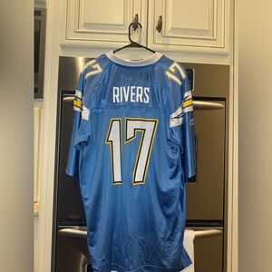 Authentic Reebok NFL San Diego Chargers Philip Rivers #17 Jersey Large